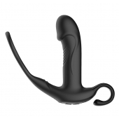 Черный пульсирующимй массажер простаты с вибрацией и пультом ДУ - 17,1 см. - Secwell - в Подольске купить с доставкой