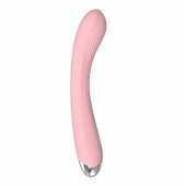 Розовый гибкий силиконовый вибратор - 20,5 см. - Secwell