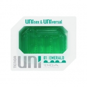 Зеленый мастурбатор-стимулятор Tenga Uni Emerald - Tenga - в Подольске купить с доставкой