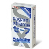 Презервативы Sagami Xtreme Ultrasafe с двойным количеством смазки - 10 шт. - Sagami - купить с доставкой в Подольске