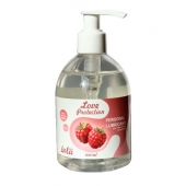 Лубрикант на водной основе Love Protection Raspberry с ароматом малины - 300 мл. - Lola Games - купить с доставкой в Подольске