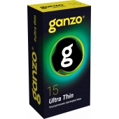 Прозрачные ультратонкие презервативы Ganzo Ultra thin - 15 шт. - Ganzo - купить с доставкой в Подольске
