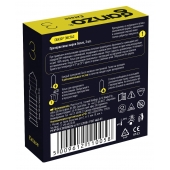 Презервативы анатомической формы с точечной и ребристой структурой Ganzo Extase - 3 шт. - Ganzo - купить с доставкой в Подольске