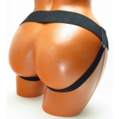 Трусики для страпона коричневого цвета - БДСМ Арсенал - купить с доставкой в Подольске