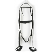 Черные секс-качели из широких ремней - Orion - купить с доставкой в Подольске