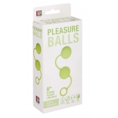 Зелёные вагинальные шарики с завитушками на поверхности - Dream Toys