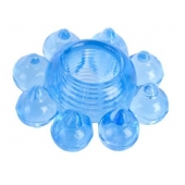 Голубая гелевая насадка-цветок - Toyfa Basic - в Подольске купить с доставкой