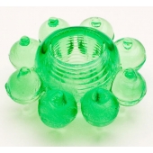 Зеленое эрекционное кольцо-цветок - Toyfa Basic - в Подольске купить с доставкой