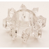 Прозрачное гелевое эрекционное кольцо-звезда - Toyfa Basic - в Подольске купить с доставкой