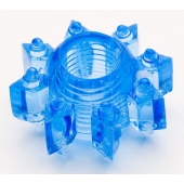 Голубая гелевая насадка-звезда - Toyfa Basic - в Подольске купить с доставкой