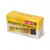 Презервативы увеличенного размера Sagami Original 0.02 XL-size - 12 шт. - Sagami - купить с доставкой в Подольске