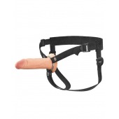 Полый страпон на ремнях 6’’ Hollow Silicone Strap-on - Pipedream - купить с доставкой в Подольске