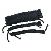 Чёрные хлопковые верёвки для бондажа - Orion - купить с доставкой в Подольске