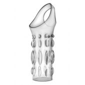 Прозрачная насадка на пенис Stretchy Studded Penis Sleeve Ring - Blush Novelties - в Подольске купить с доставкой