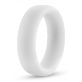 Белое люминесцентное эрекционное кольцо Silicone Glo Cock Ring - Blush Novelties - в Подольске купить с доставкой