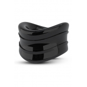 Черное эрекционное кольцо на мошонку Beef Ball Stretcher Snug - Blush Novelties - в Подольске купить с доставкой