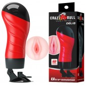 Мастурбатор-вагина Delia с вибрацией и присоской - Baile - в Подольске купить с доставкой