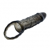 Фаллическая насадка на пенис с подхватом мошонки - 16 см. - Baile - в Подольске купить с доставкой