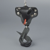 Черный кожаный брелок в форме кобры - Sitabella - купить с доставкой в Подольске