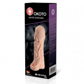 Телесная насадка-удлинитель Okoto с богатым рельефом поверхности - 16 см. - Sitabella - в Подольске купить с доставкой