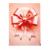 Пакет с принтом в виде банта с вырубной ручкой (30х40 см) - Сима-Ленд - купить с доставкой в Подольске