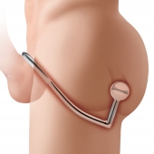 Кольцо на пенис с анальным стимулятором Stainless Steel Anal Hook   Cock Ring - BlueLine - в Подольске купить с доставкой