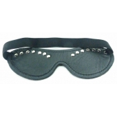 Черная маска с декором - БДСМ Арсенал - купить с доставкой в Подольске