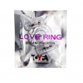 Прозрачное виброкольцо с двумя вибропульками - Toyfa Basic - в Подольске купить с доставкой