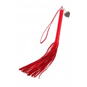 Красная кожаная плеть с петлёй - 50 см. - Pecado - купить с доставкой в Подольске