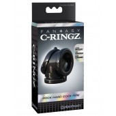 Черное эрекционное кольцо Rock Hard Cock Pipe - Pipedream - в Подольске купить с доставкой