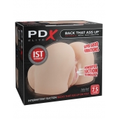 Телесный мастурбатор-полуторс с вибрацией и эффектом всасывания Back That Ass Up - Pipedream - в Подольске купить с доставкой