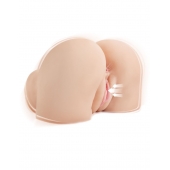 Телесный мастурбатор-полуторс с вибрацией и эффектом всасывания Back That Ass Up - Pipedream - в Подольске купить с доставкой