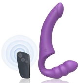 Фиолетовый безремневой страпон Straples Strap-On Dildo - Erokay - купить с доставкой в Подольске