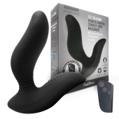 Черный вибромассажер простаты 3,5’’ Remote Control Curve P-spot Massager - 12 см. - Erokay - в Подольске купить с доставкой