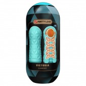 Аквамариновый мастурбатор Victoria - Baile - в Подольске купить с доставкой
