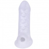 Тонкая насадка-удлинитель с подхватом мошонки Jacked Up - Doc Johnson - в Подольске купить с доставкой