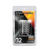 Прозрачная насадка на пенис с шишечками STAY HARD COCK SLEEVE 02 CLEAR - Blush Novelties - в Подольске купить с доставкой