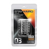 Прозрачная насадка с шипами и шишечками STAY HARD COCK SLEEVE 03 CLEAR - Blush Novelties - в Подольске купить с доставкой