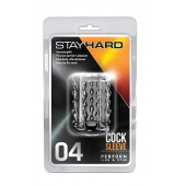 Прозрачная насадка с бороздками STAY HARD COCK SLEEVE 04 CLEAR - Blush Novelties - в Подольске купить с доставкой