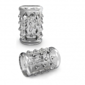 Прозрачная насадка с капельками STAY HARD COCK SLEEVE 05 CLEAR - Blush Novelties - в Подольске купить с доставкой