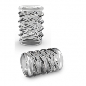 Прозрачная насадка с объёмными чёрточками STAY HARD COCK SLEEVE 06 CLEAR - Blush Novelties - в Подольске купить с доставкой