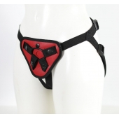 Красный пояс с двумя типами фиксации насадок - LOVETOY (А-Полимер) - купить с доставкой в Подольске