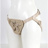 Бежевый пояс с двумя типами крепления насадок - LOVETOY (А-Полимер) - купить с доставкой в Подольске