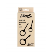 Набор из 3 черных уретральных массажеров Spin - Lola Games - купить с доставкой в Подольске