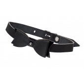 Черный кожаный чокер с бабочкой - Pecado - купить с доставкой в Подольске