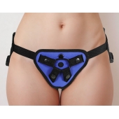 Синий универсальный пояс с 2 видами фиксации - LOVETOY (А-Полимер) - купить с доставкой в Подольске