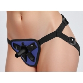 Синий универсальный пояс с 2 видами фиксации - LOVETOY (А-Полимер) - купить с доставкой в Подольске