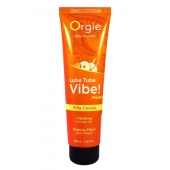 Гель с эффектом вибрации Lube Tube Vibe Medium Pina Colada - 100 мл. - ORGIE - купить с доставкой в Подольске