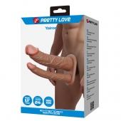 Реалистичная полая насадка на член для двойного проникновения Yairon - 17,5 см. - Baile - купить с доставкой в Подольске