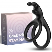 Черное эрекционное кольцо с подхватом мошонки - Boys of Toys - в Подольске купить с доставкой